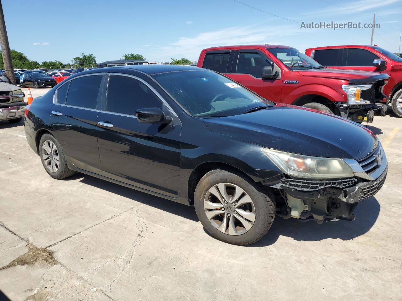 2014 Honda Accord Lx Черный vin: 1HGCR2F30EA290534