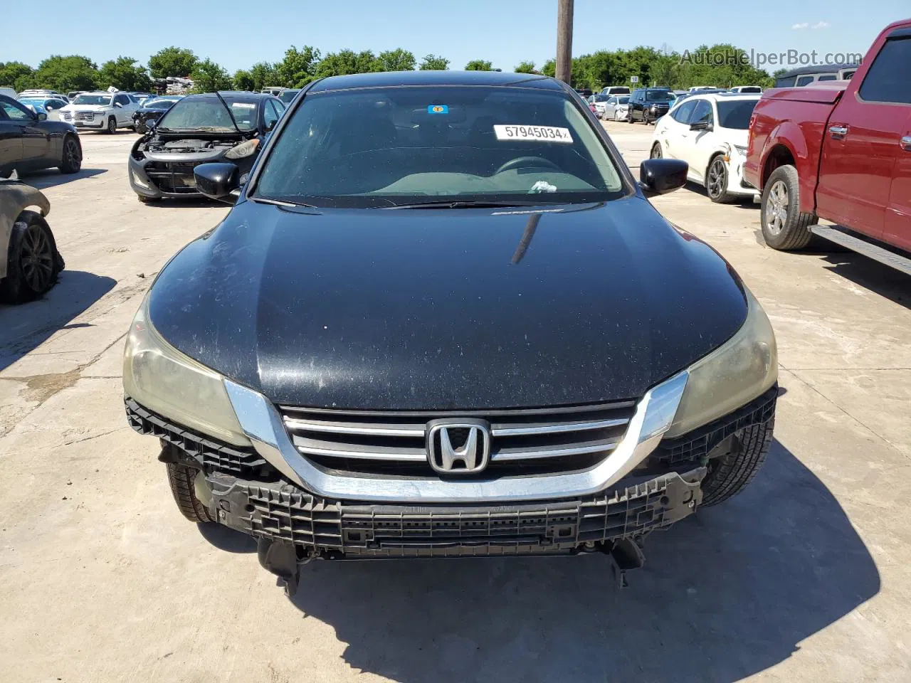 2014 Honda Accord Lx Black vin: 1HGCR2F30EA290534