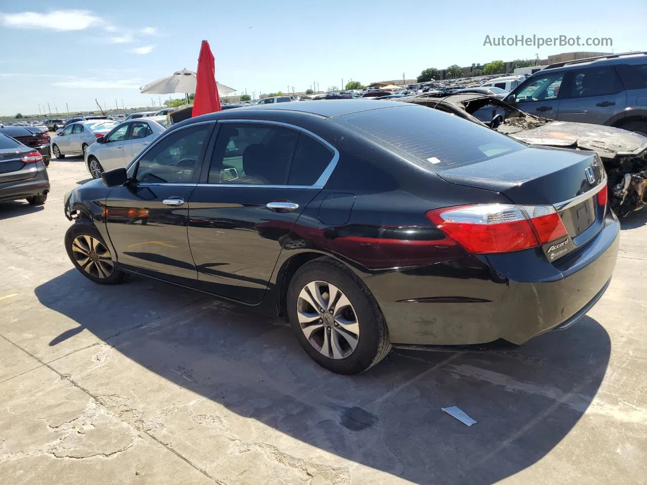 2014 Honda Accord Lx Black vin: 1HGCR2F30EA290534