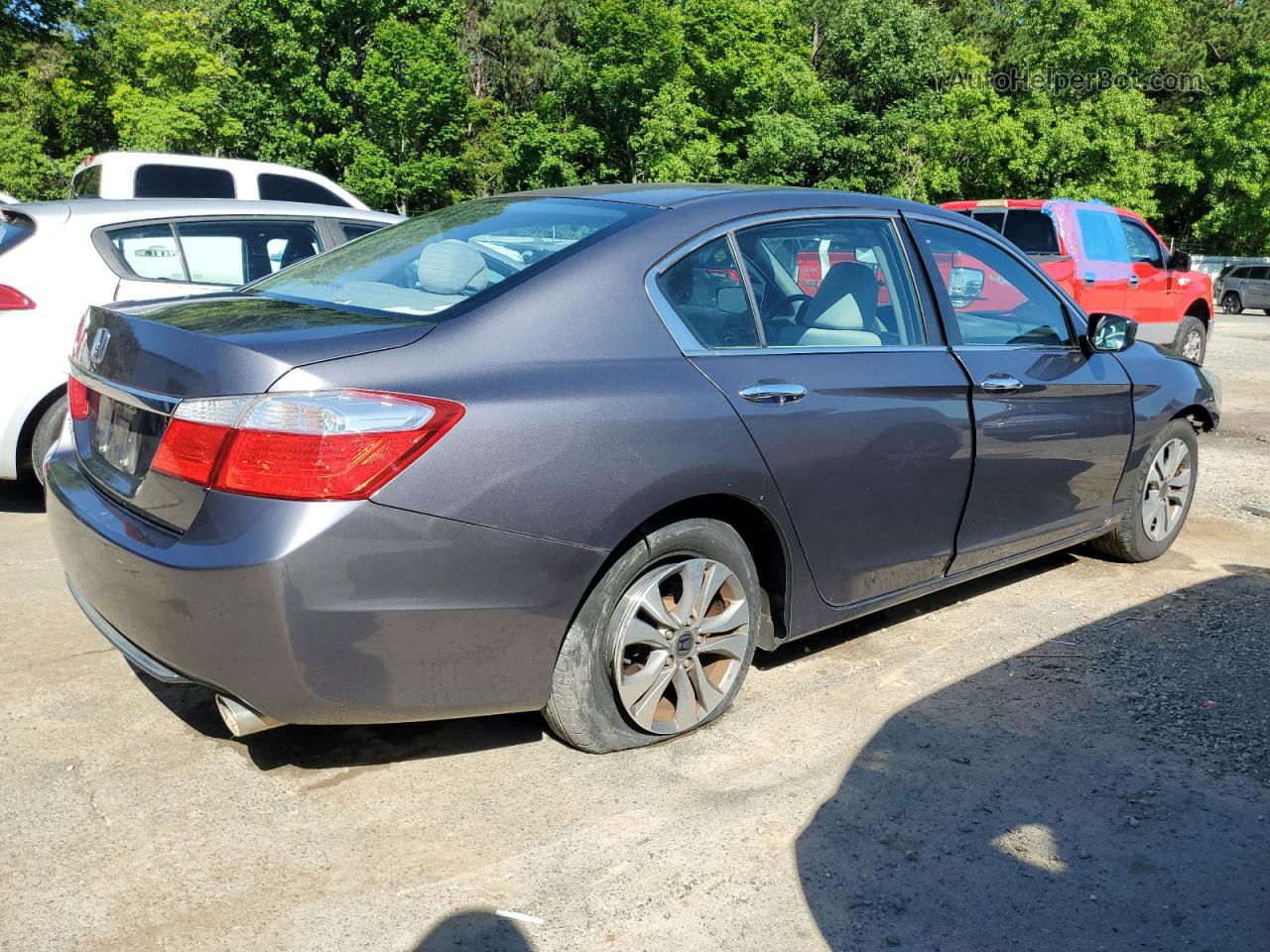 2015 Honda Accord Lx Gray vin: 1HGCR2F30FA031947