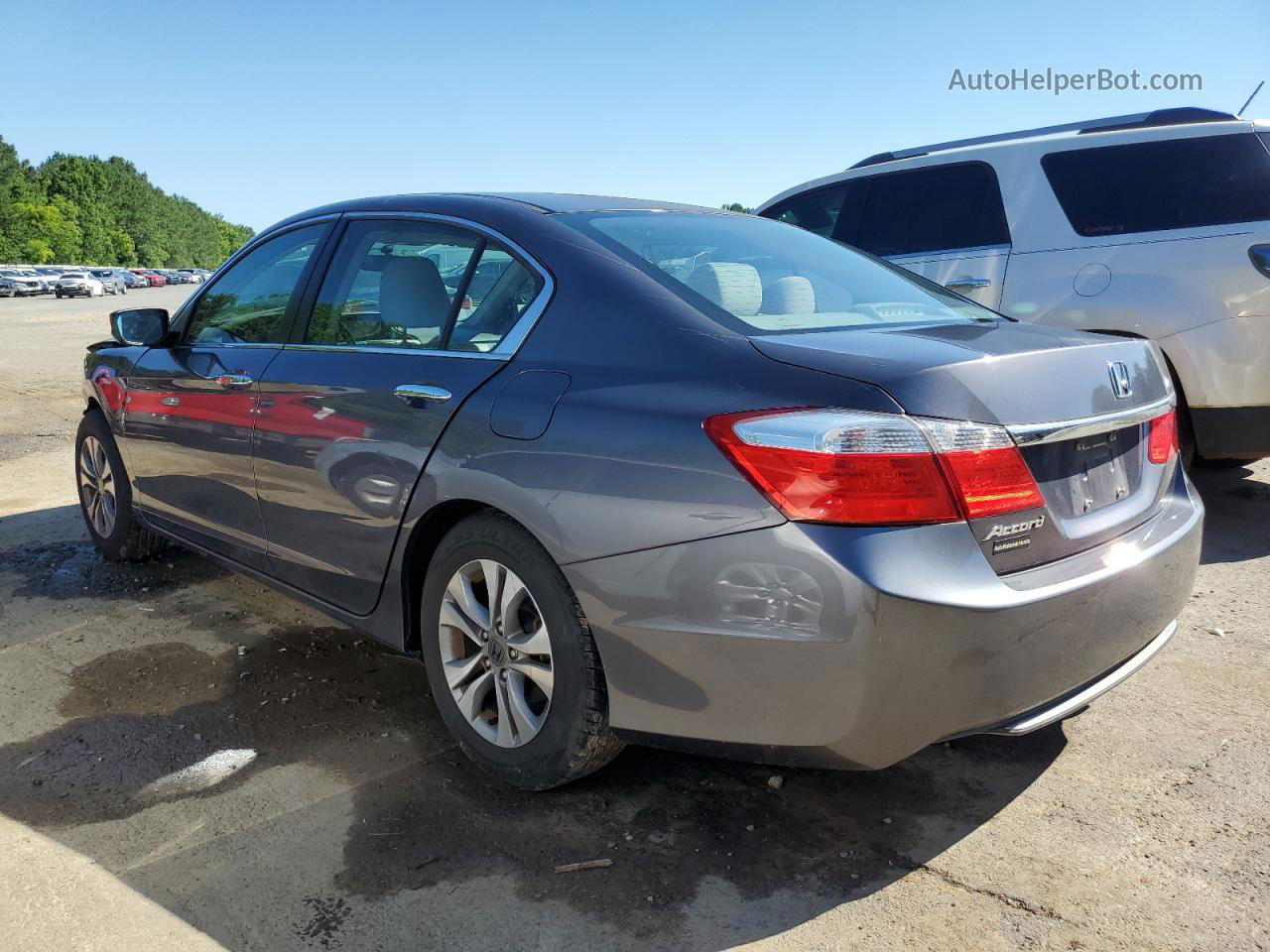 2015 Honda Accord Lx Gray vin: 1HGCR2F30FA031947