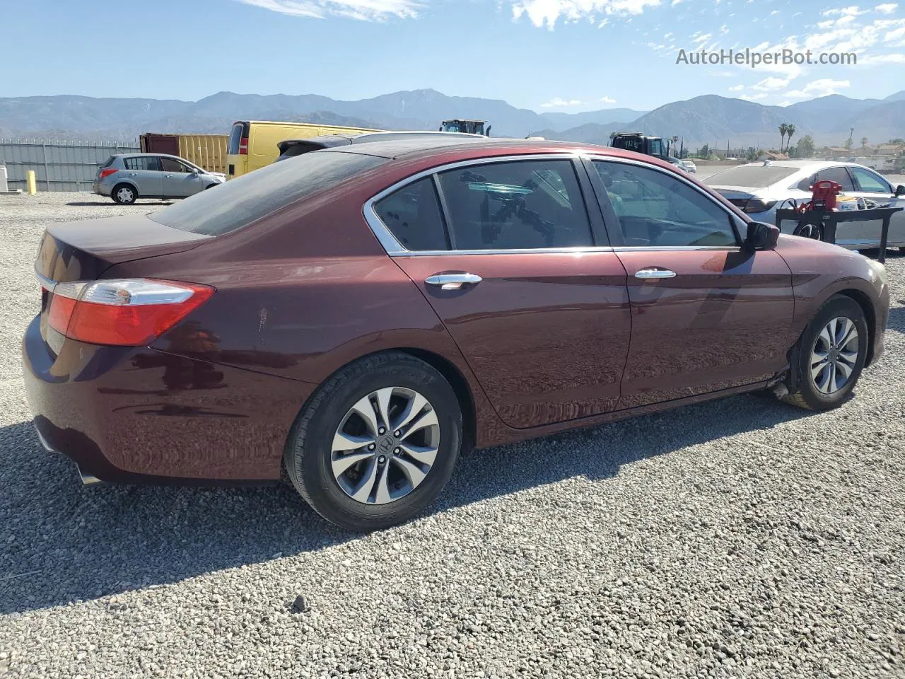 2015 Honda Accord Lx Burgundy vin: 1HGCR2F30FA035965