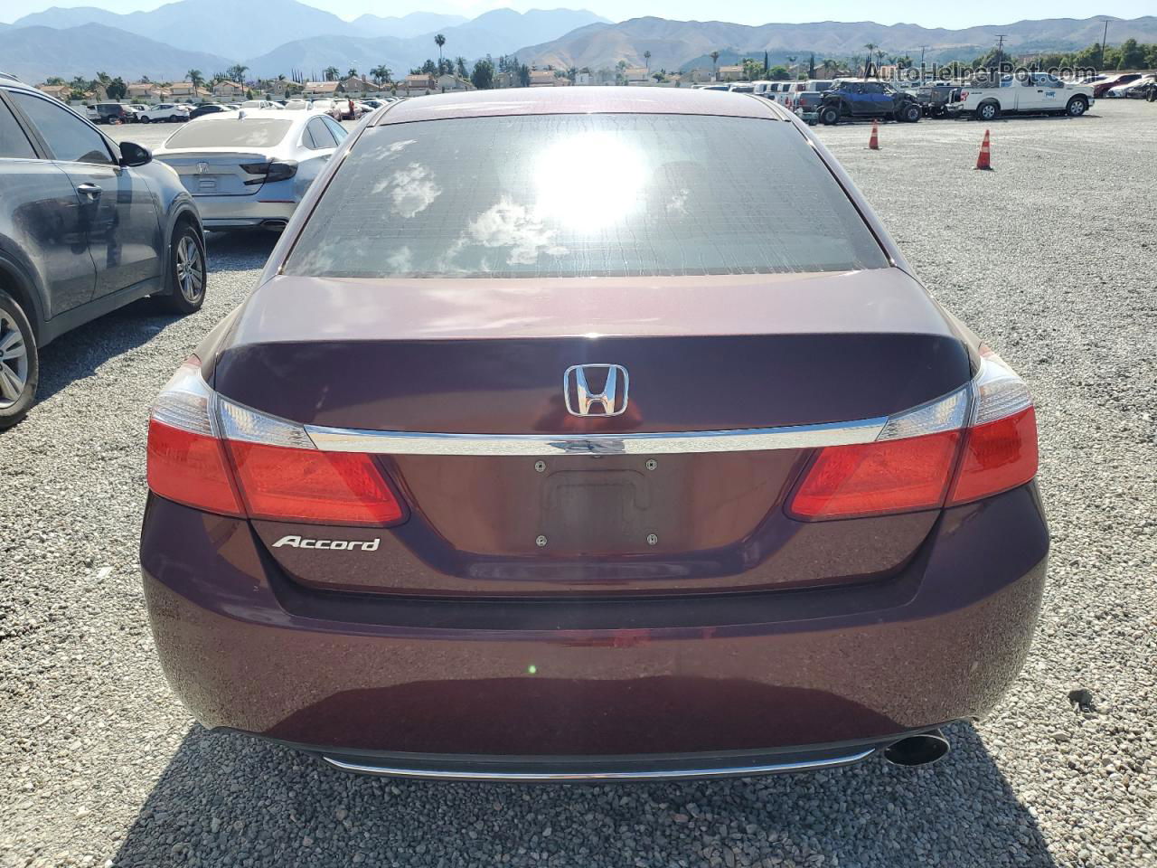 2015 Honda Accord Lx Burgundy vin: 1HGCR2F30FA035965