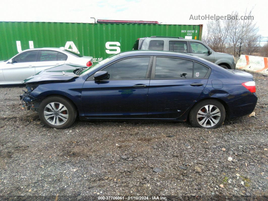 2015 Honda Accord Lx Blue vin: 1HGCR2F30FA067833