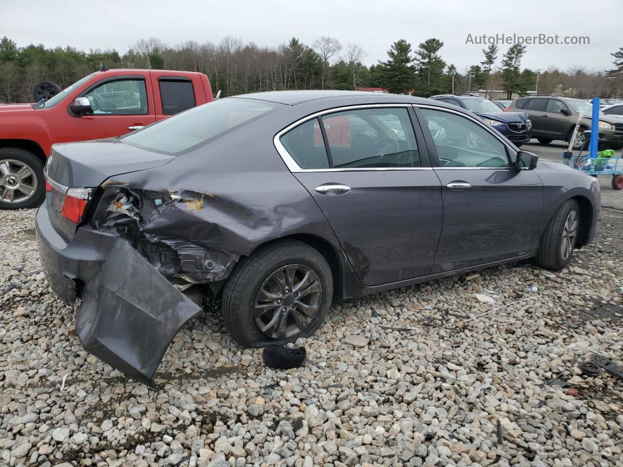 2015 Honda Accord Lx Gray vin: 1HGCR2F30FA108719