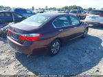 2015 Honda Accord Lx Темно-бордовый vin: 1HGCR2F30FA111703