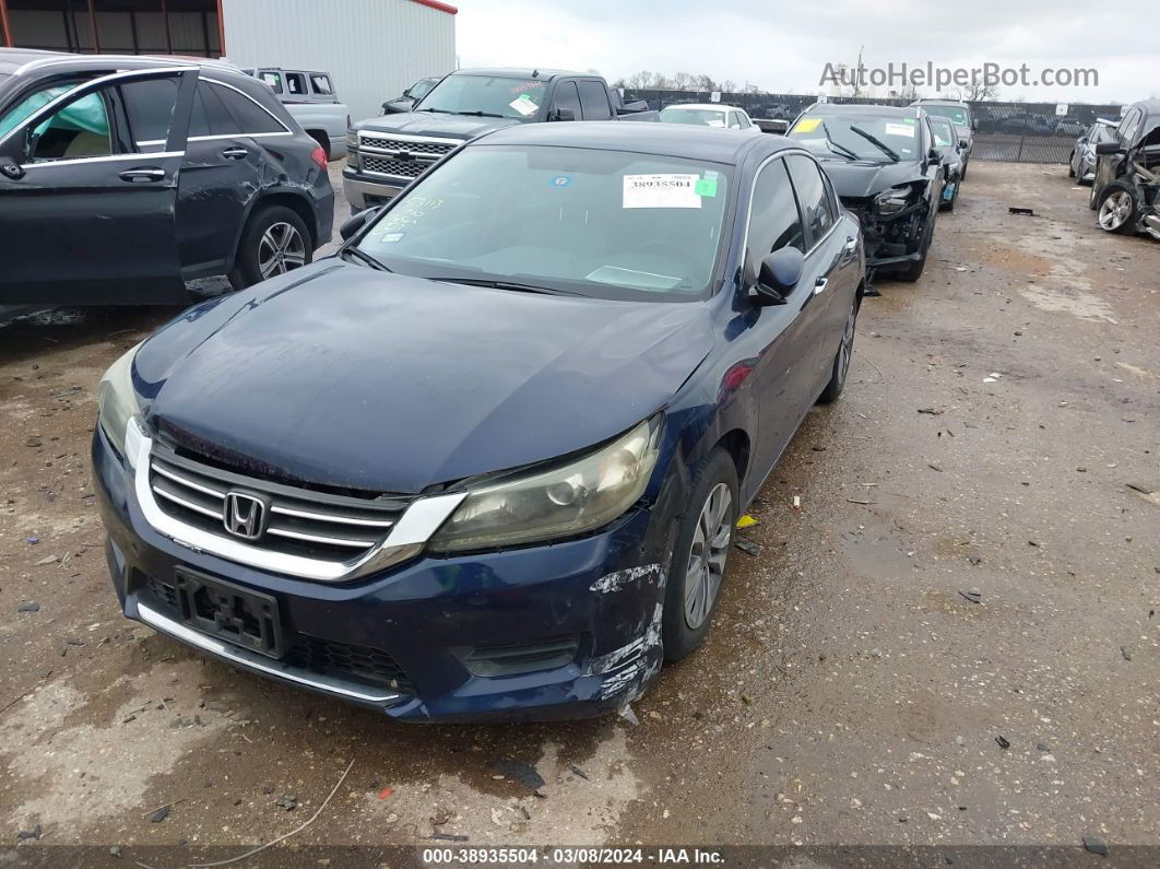 2015 Honda Accord Lx Blue vin: 1HGCR2F30FA114147