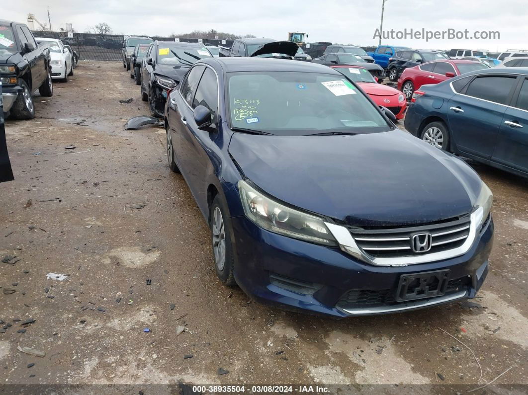 2015 Honda Accord Lx Blue vin: 1HGCR2F30FA114147