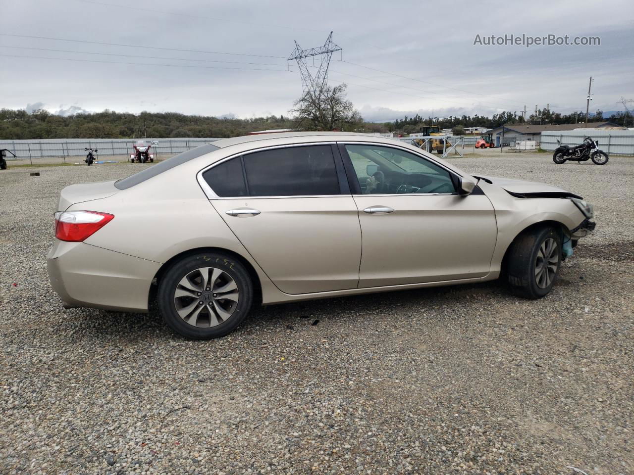 2015 Honda Accord Lx Beige vin: 1HGCR2F30FA265313