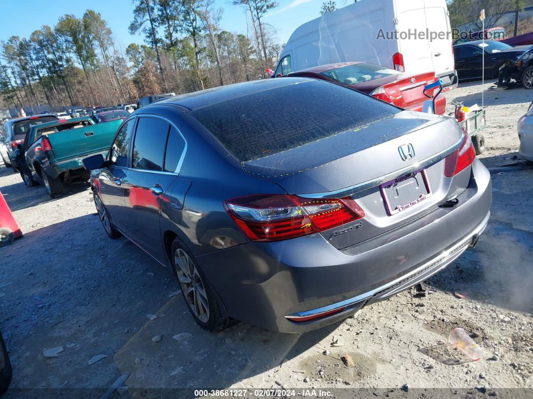 2016 Honda Accord Lx Gray vin: 1HGCR2F30GA020853