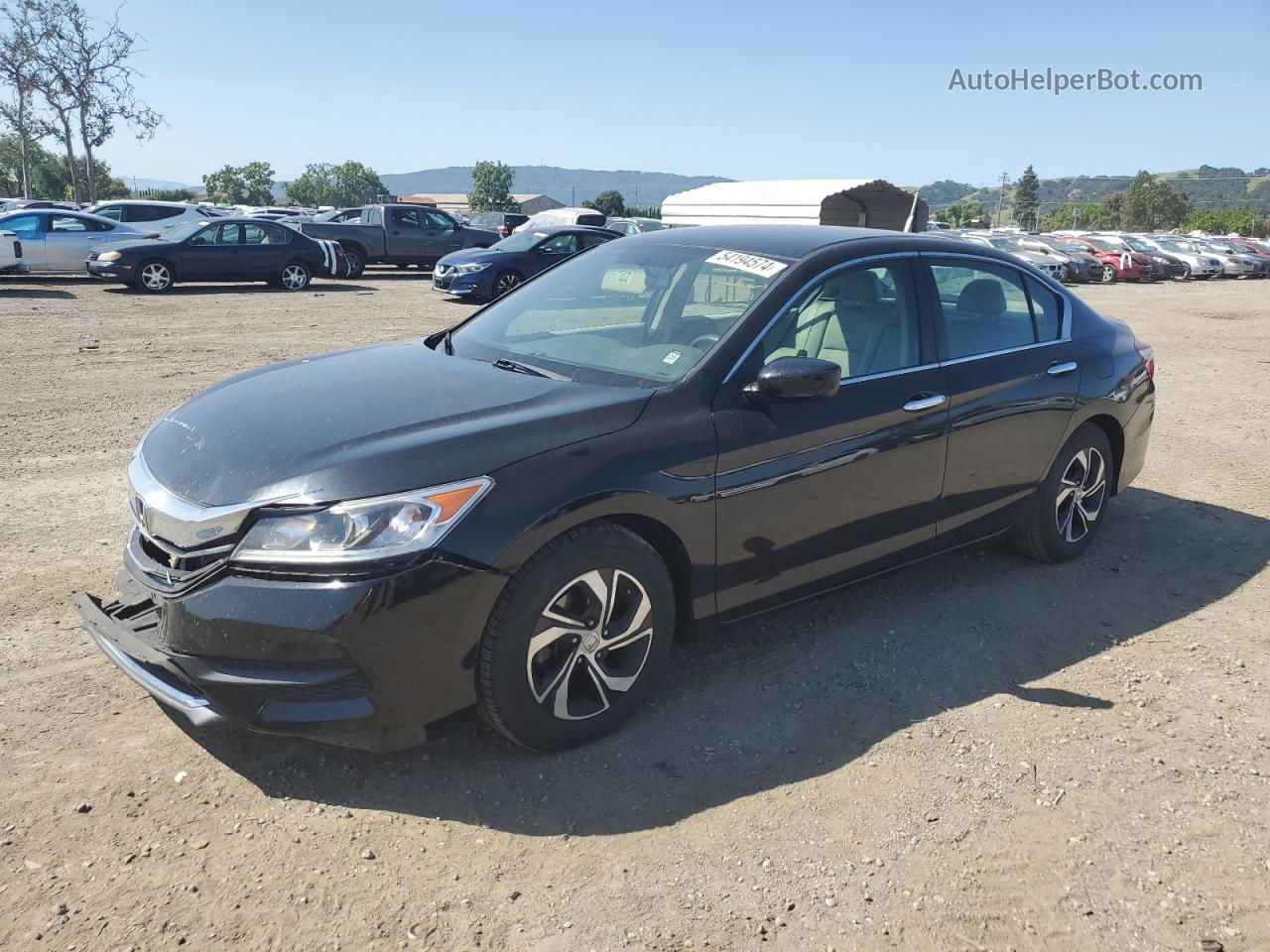 2016 Honda Accord Lx Черный vin: 1HGCR2F30GA044621