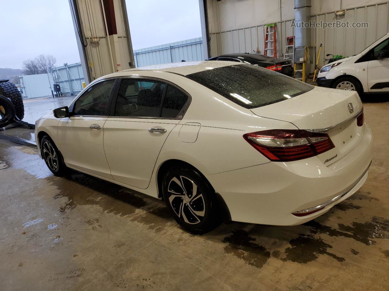 2016 Honda Accord Lx White vin: 1HGCR2F30GA061662