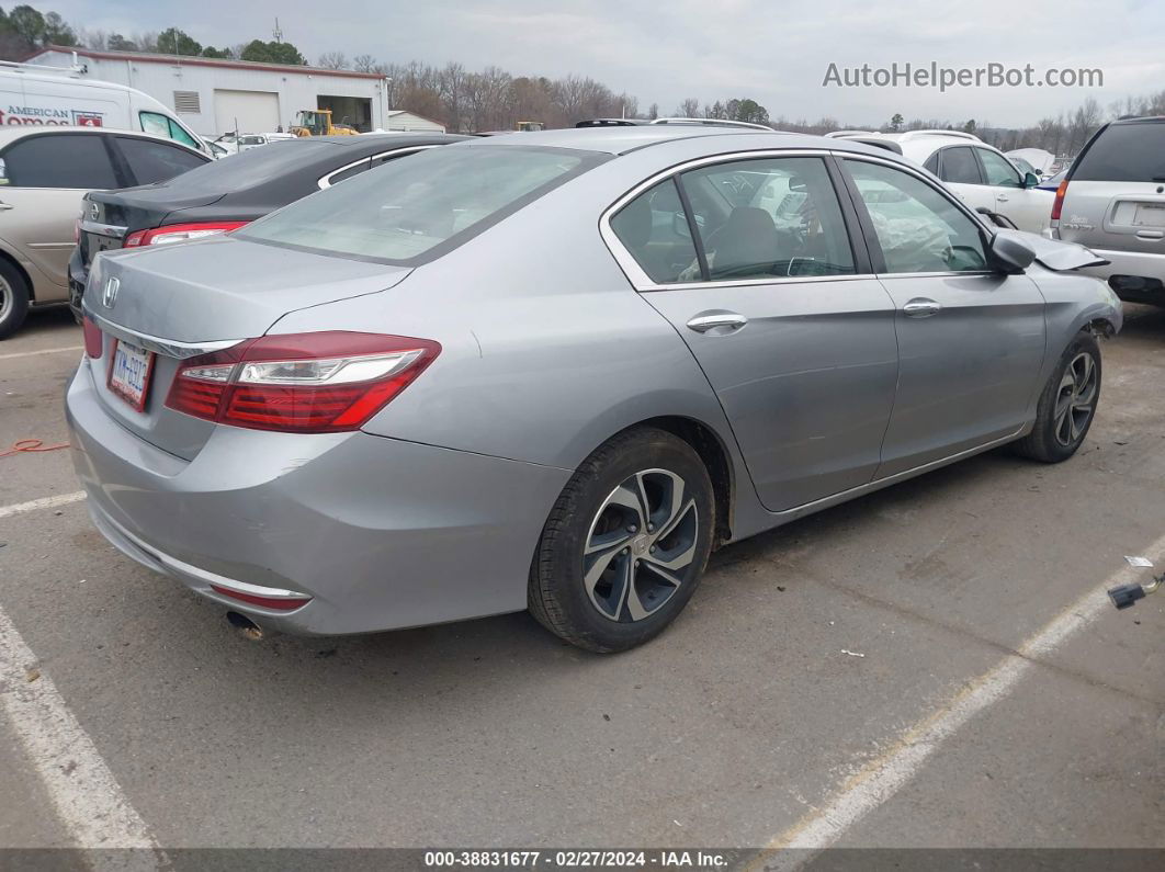 2016 Honda Accord Lx Silver vin: 1HGCR2F30GA166783