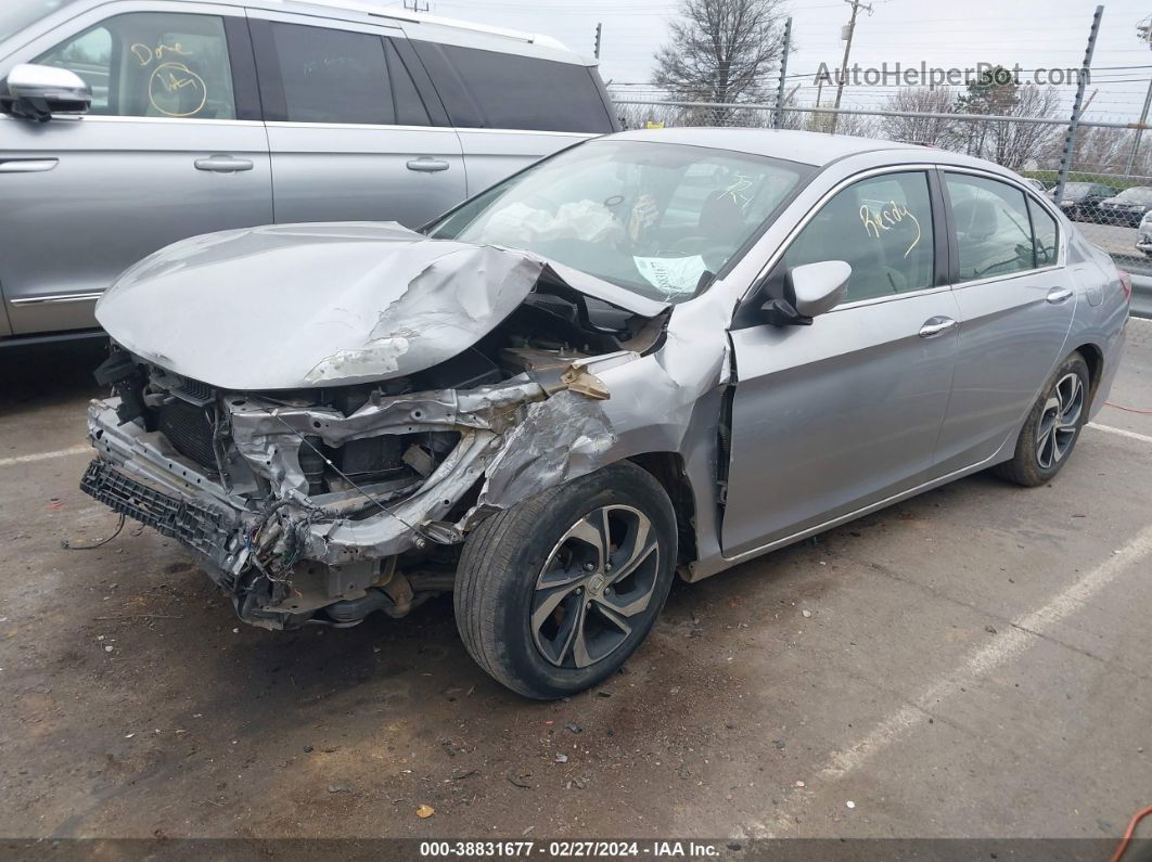 2016 Honda Accord Lx Silver vin: 1HGCR2F30GA166783