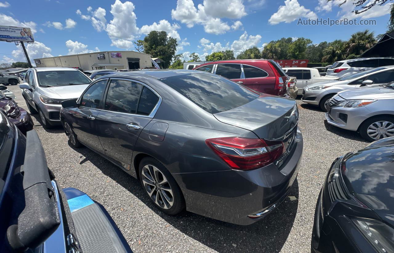 2016 Honda Accord Lx Gray vin: 1HGCR2F30GA174169