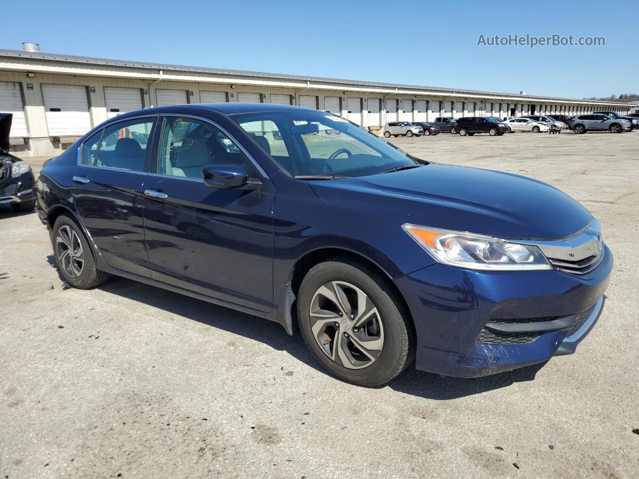 2016 Honda Accord Lx Синий vin: 1HGCR2F30GA198553