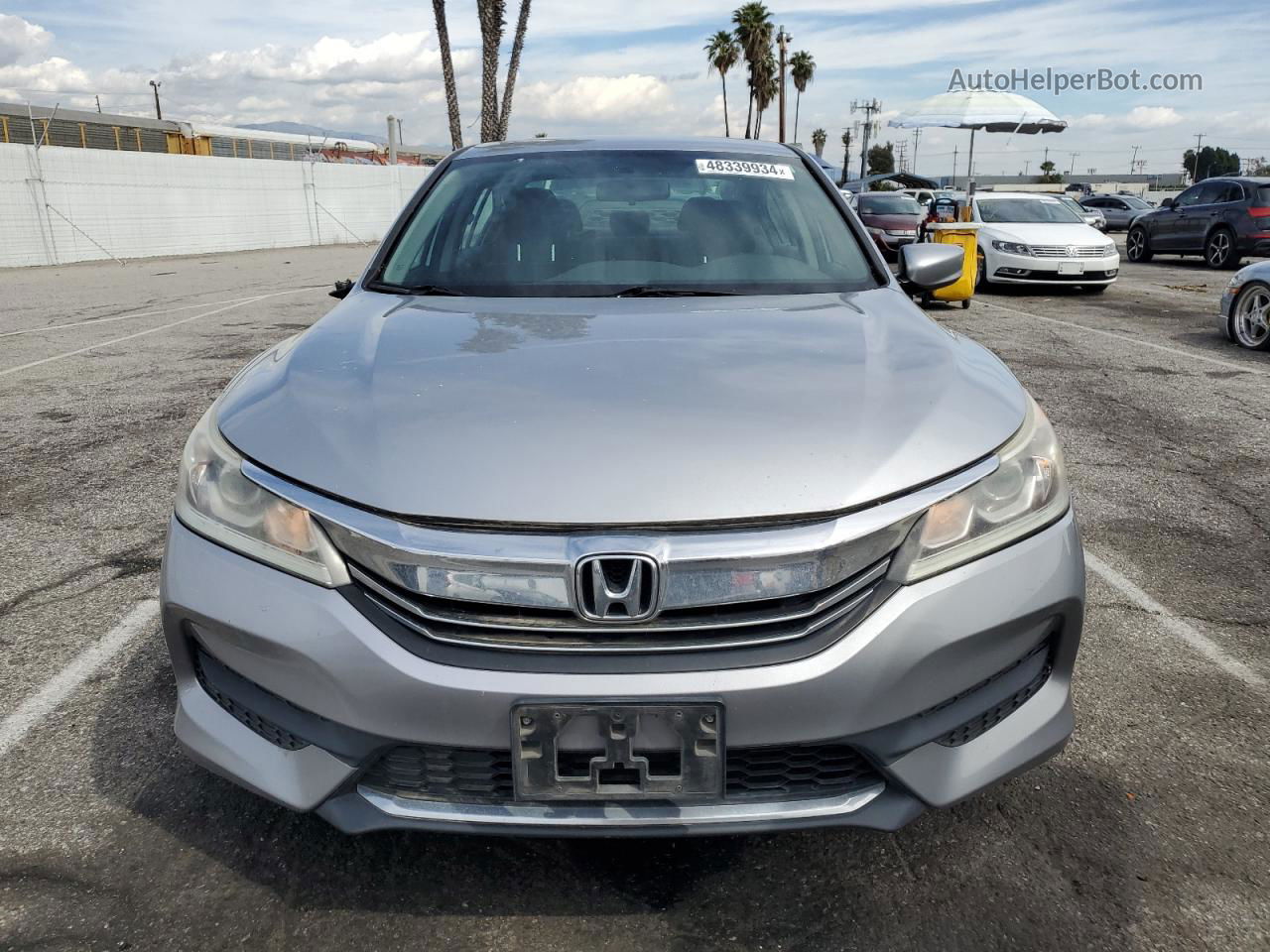 2016 Honda Accord Lx Silver vin: 1HGCR2F30GA244818