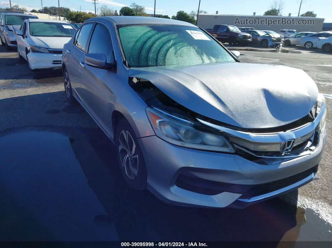 2017 Honda Accord Lx Gray vin: 1HGCR2F30HA142954