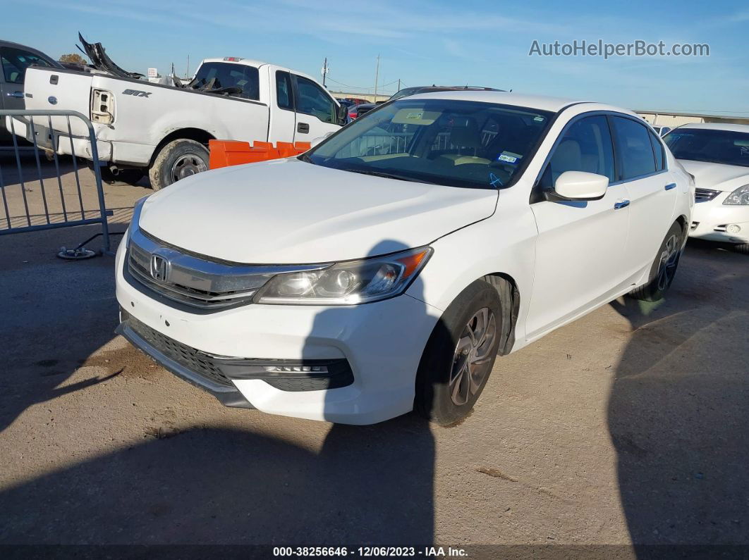 2017 Honda Accord Lx White vin: 1HGCR2F30HA163352