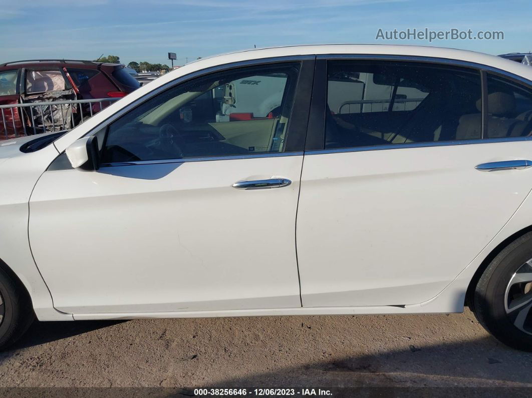 2017 Honda Accord Lx White vin: 1HGCR2F30HA163352