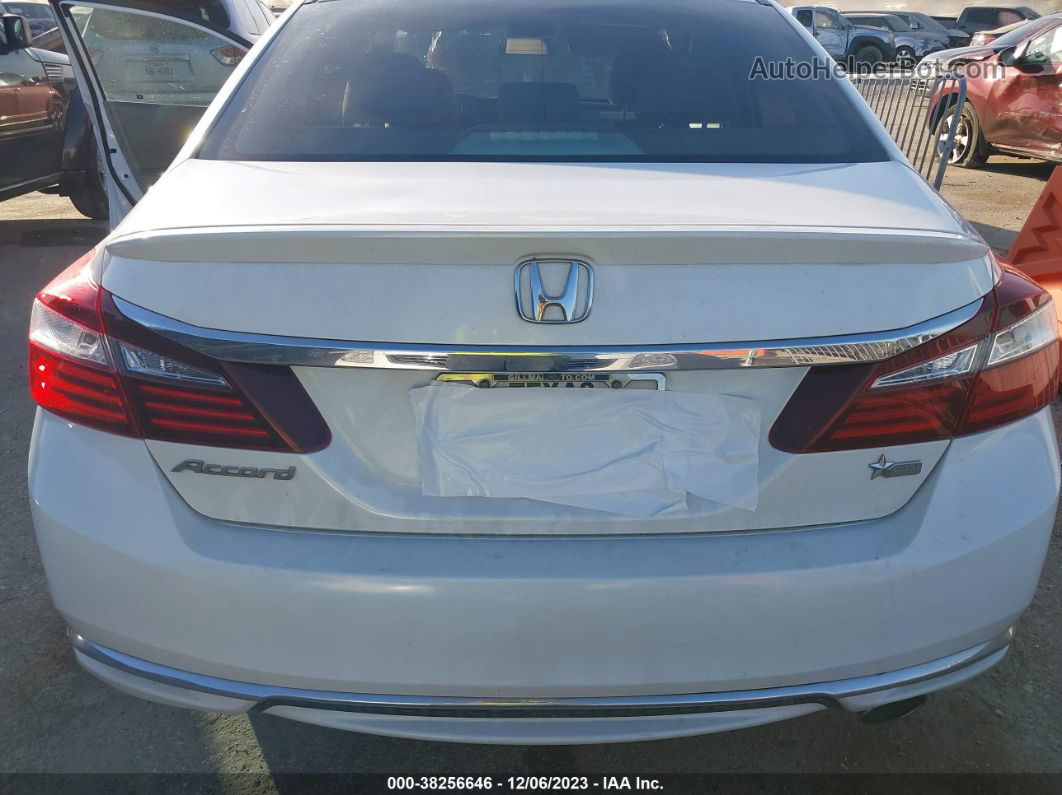 2017 Honda Accord Lx White vin: 1HGCR2F30HA163352