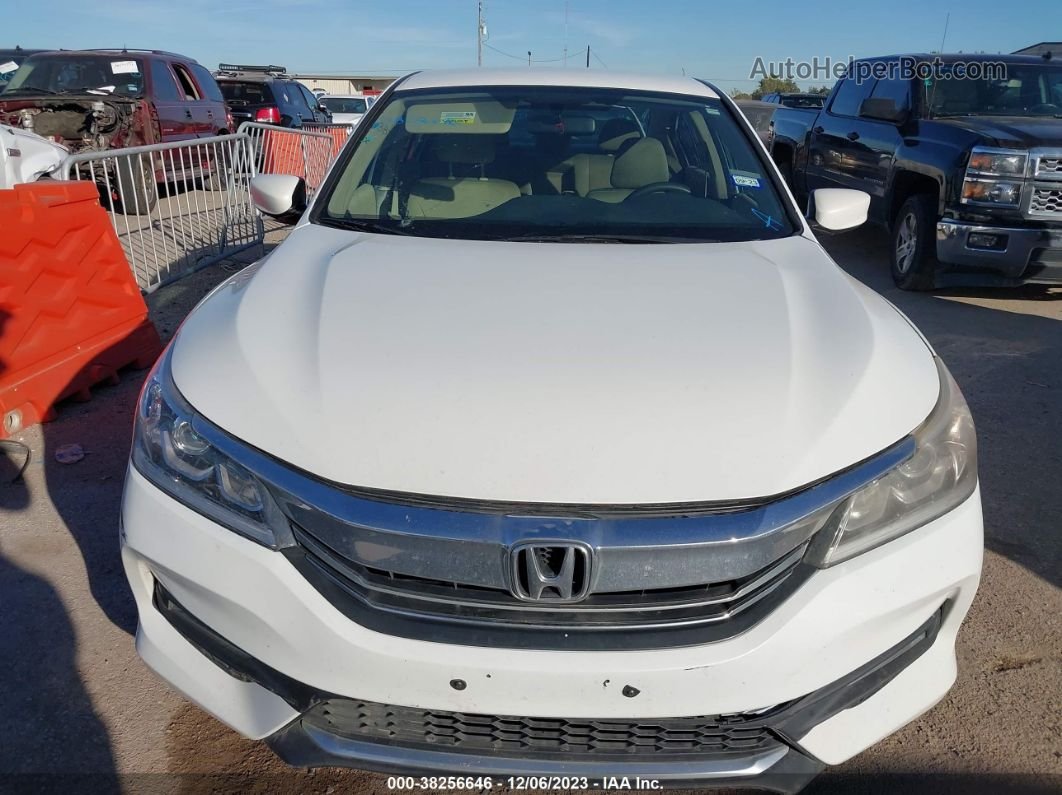 2017 Honda Accord Lx White vin: 1HGCR2F30HA163352