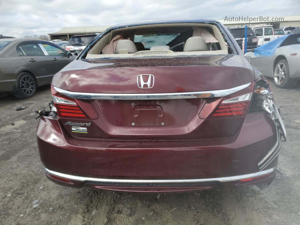 2017 Honda Accord Lx Maroon vin: 1HGCR2F30HA164145