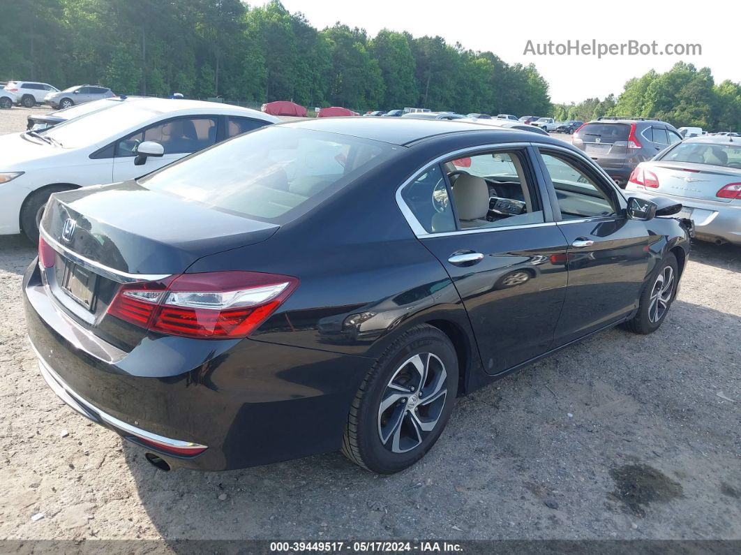 2017 Honda Accord Lx Black vin: 1HGCR2F30HA179583