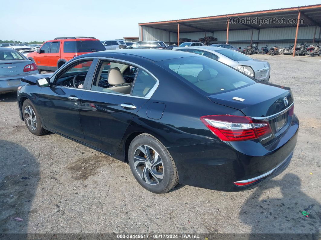 2017 Honda Accord Lx Black vin: 1HGCR2F30HA179583