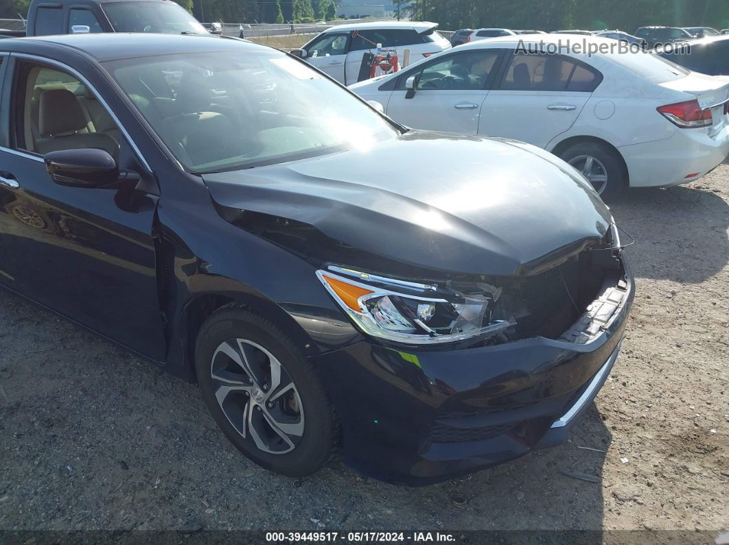 2017 Honda Accord Lx Black vin: 1HGCR2F30HA179583