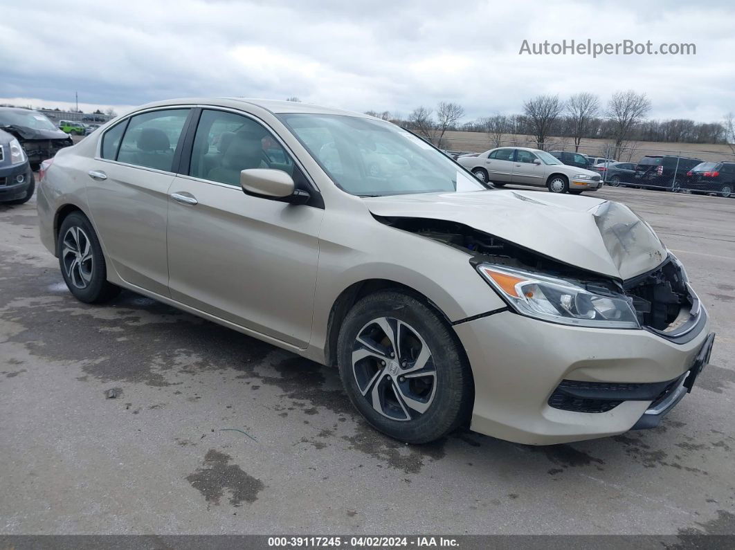 2017 Honda Accord Lx Золотой vin: 1HGCR2F30HA180944