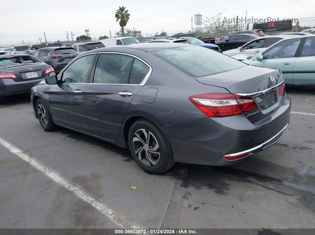 2017 Honda Accord Lx Gray vin: 1HGCR2F30HA218866