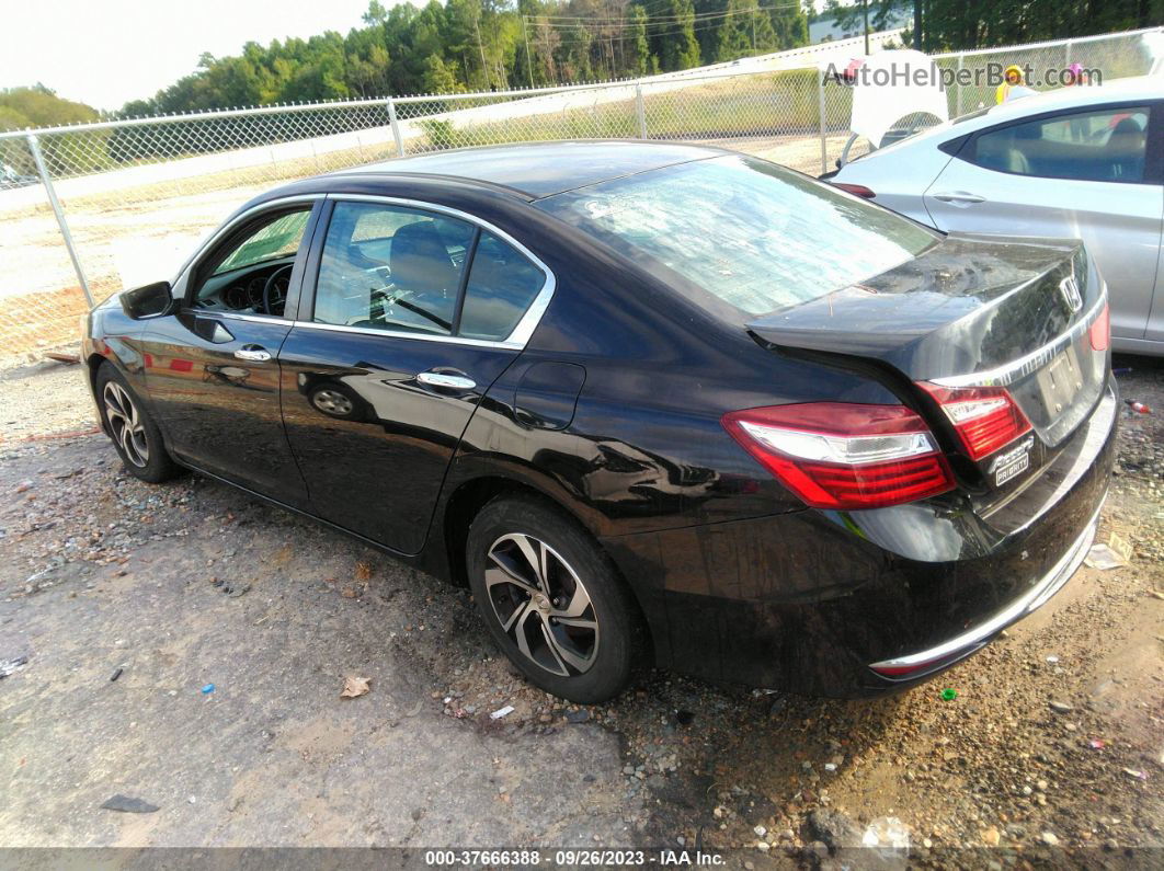 2017 Honda Accord Sedan Lx Black vin: 1HGCR2F30HA282972