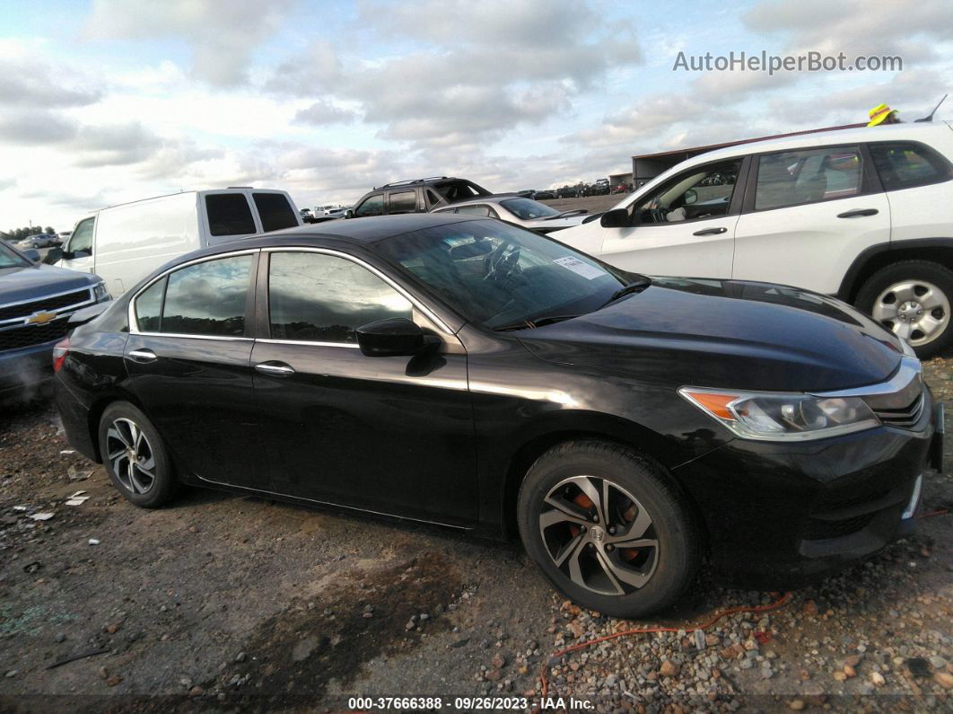 2017 Honda Accord Sedan Lx Black vin: 1HGCR2F30HA282972