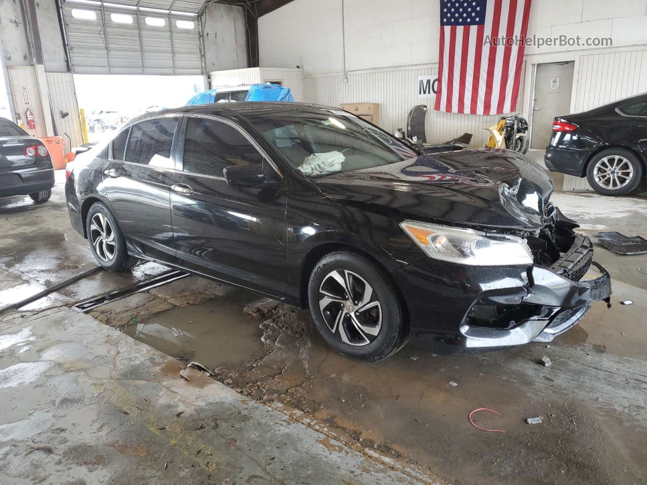 2017 Honda Accord Lx Black vin: 1HGCR2F30HA299528