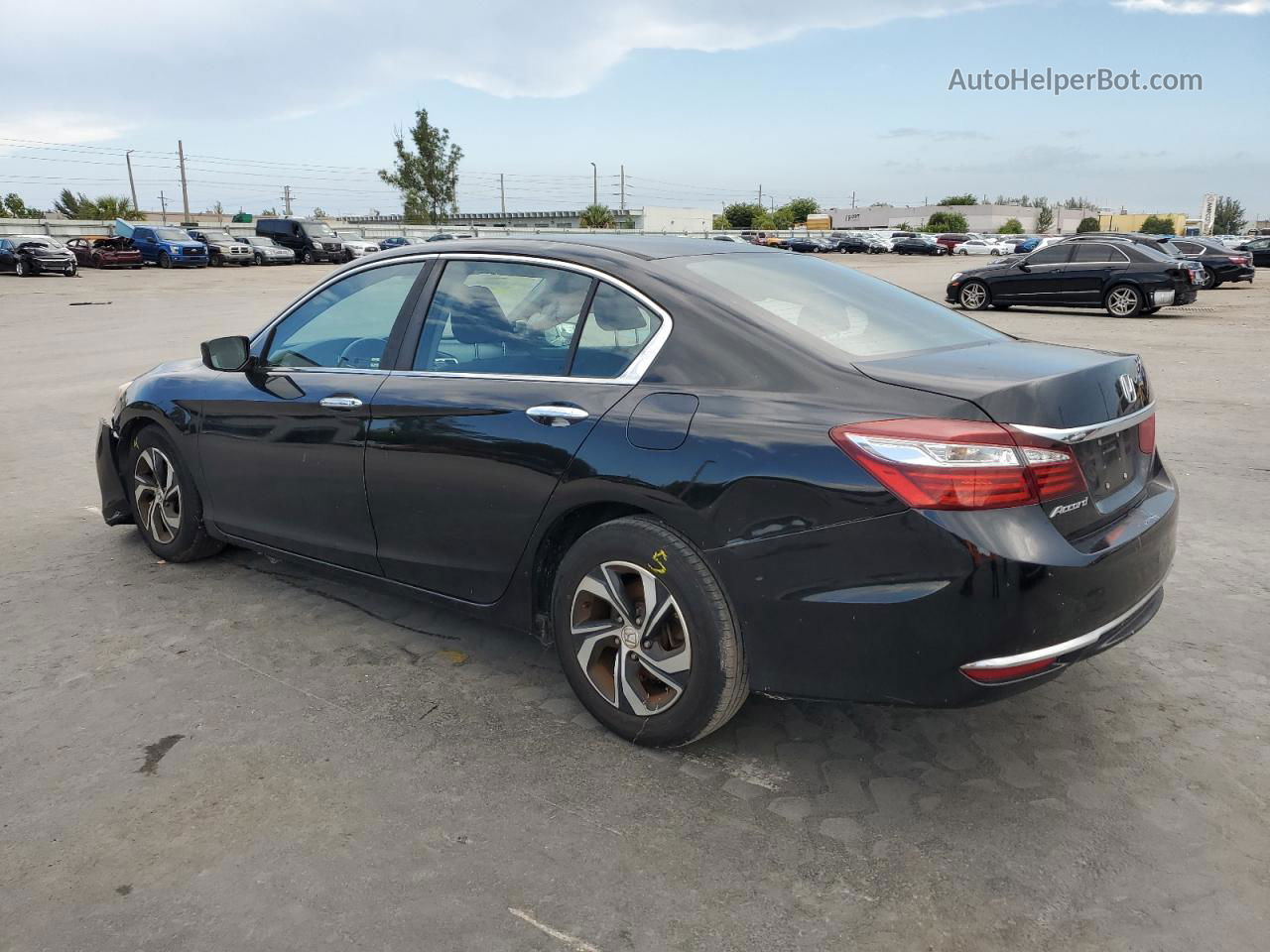 2017 Honda Accord Lx Black vin: 1HGCR2F30HA299772