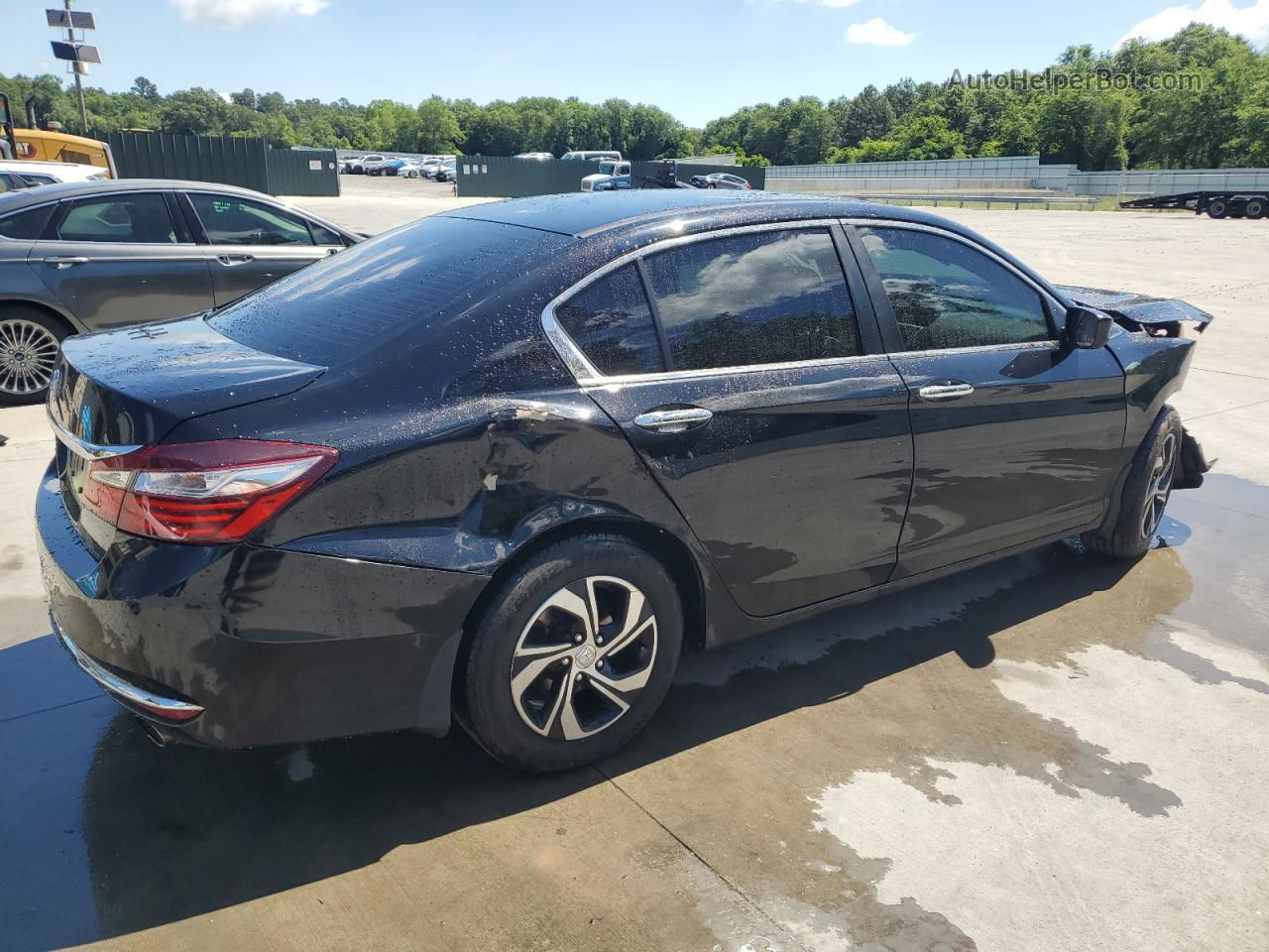 2017 Honda Accord Lx Black vin: 1HGCR2F30HA304517