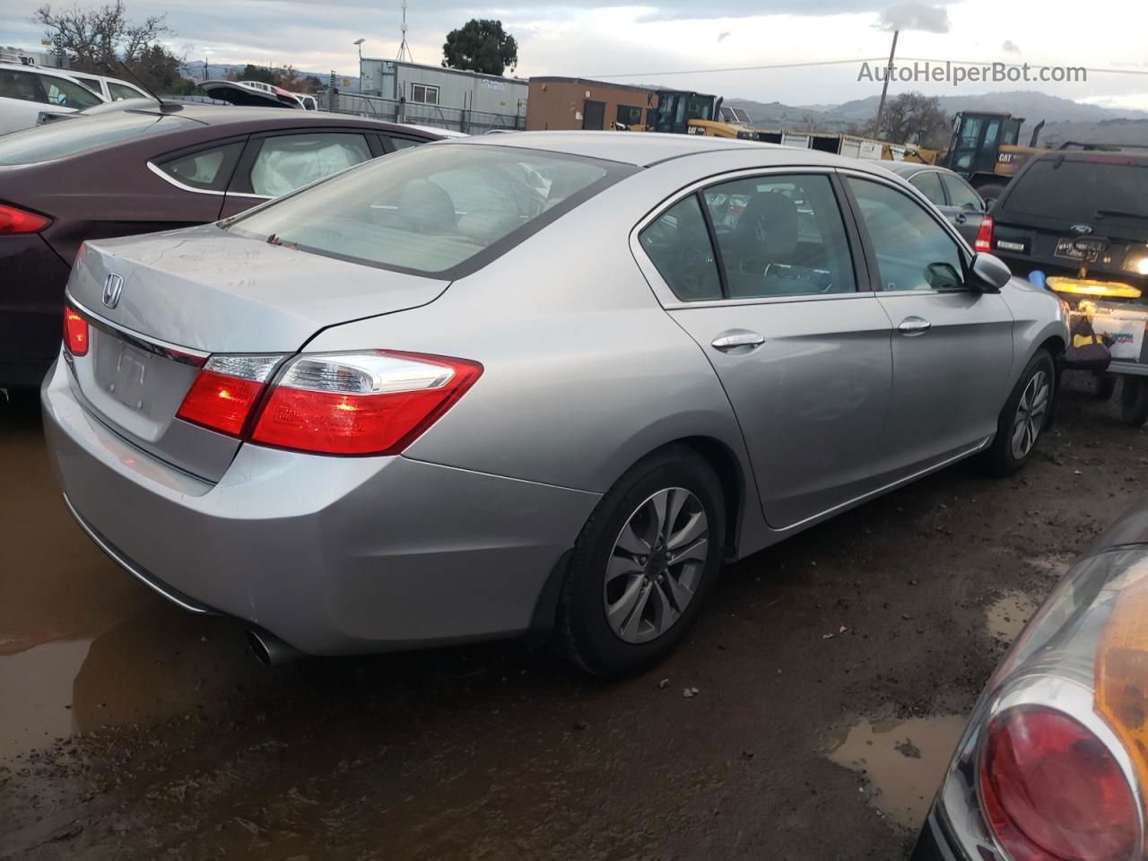 2014 Honda Accord Lx Silver vin: 1HGCR2F31EA015075