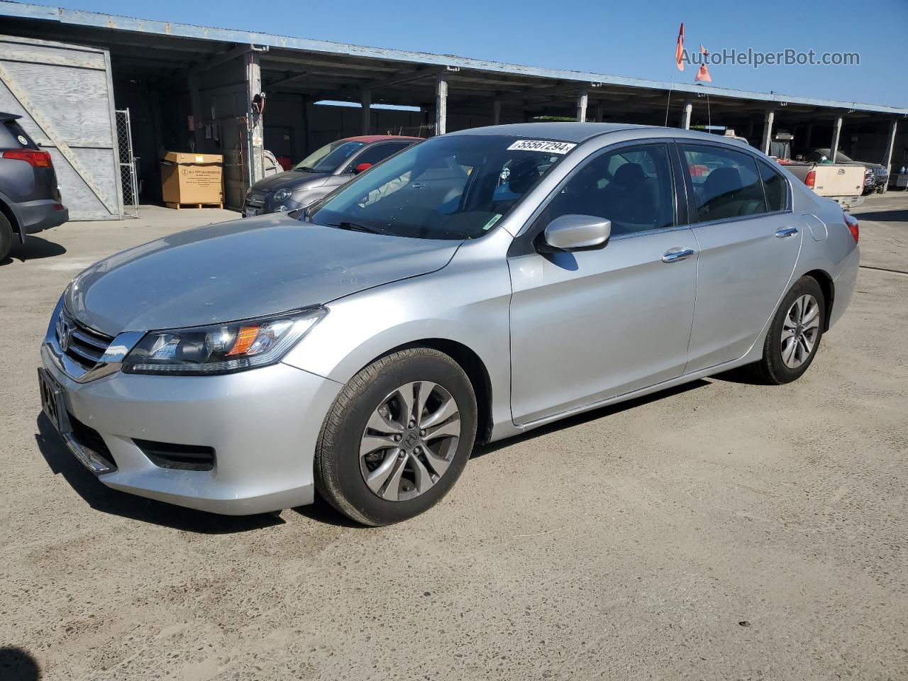 2014 Honda Accord Lx Silver vin: 1HGCR2F31EA015979