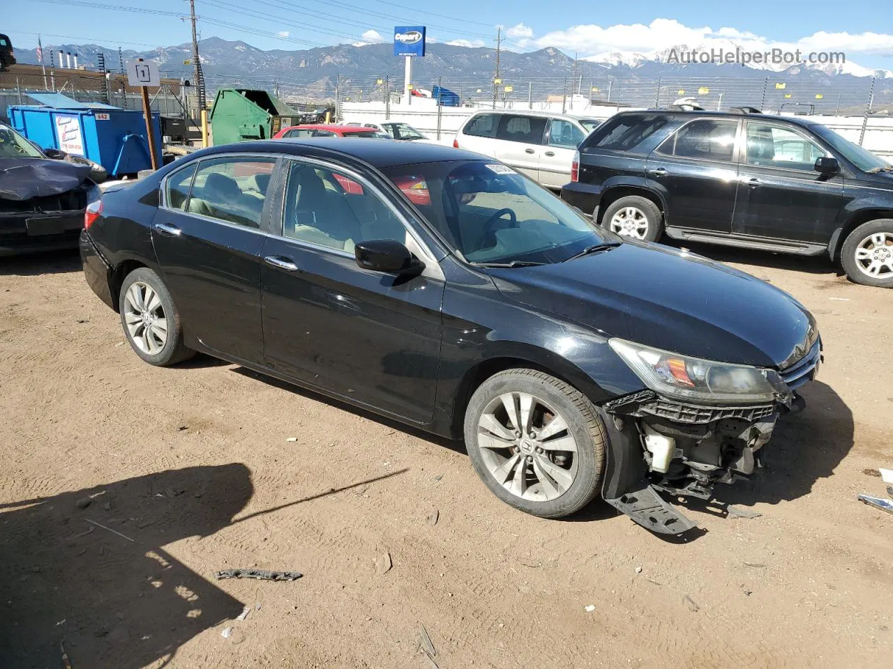 2014 Honda Accord Lx Black vin: 1HGCR2F31EA048142