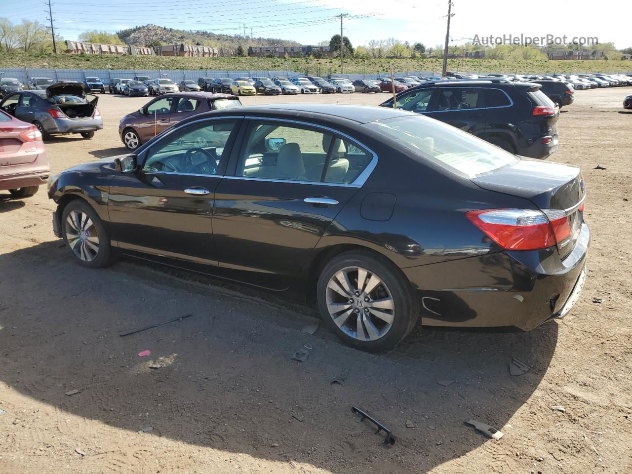 2014 Honda Accord Lx Black vin: 1HGCR2F31EA048142