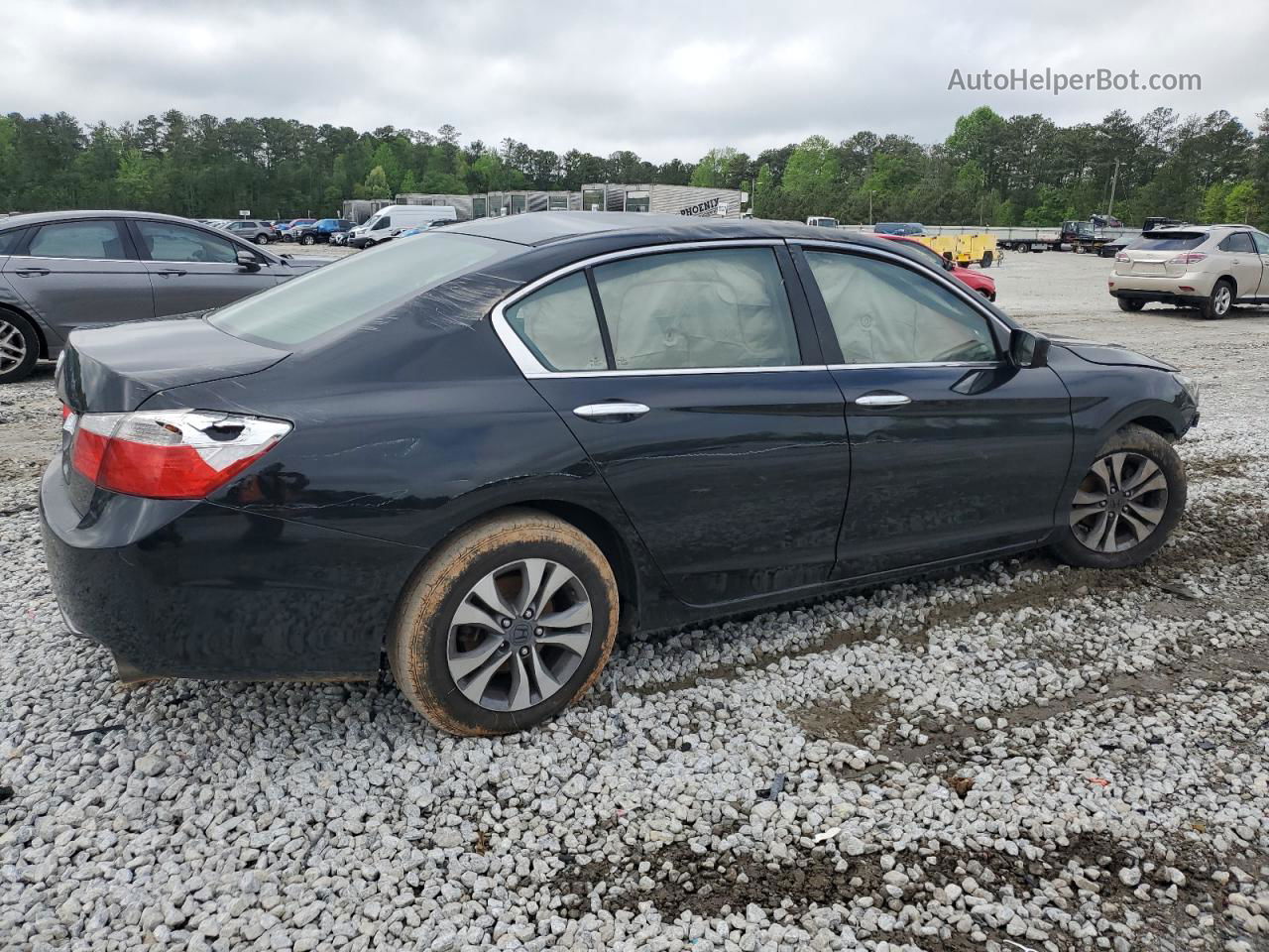 2014 Honda Accord Lx Black vin: 1HGCR2F31EA060601