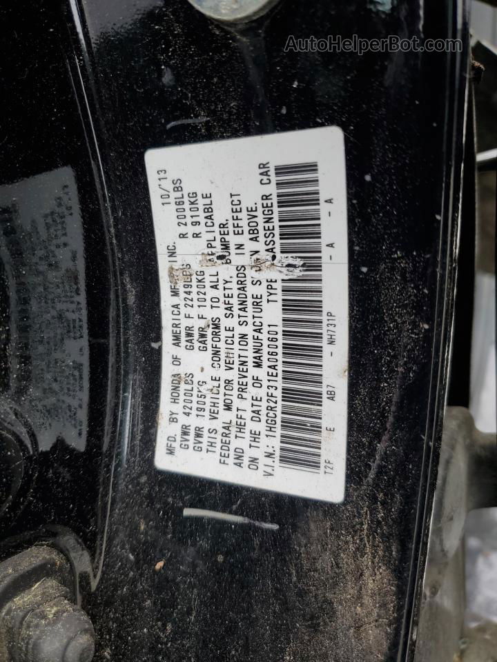 2014 Honda Accord Lx Black vin: 1HGCR2F31EA060601