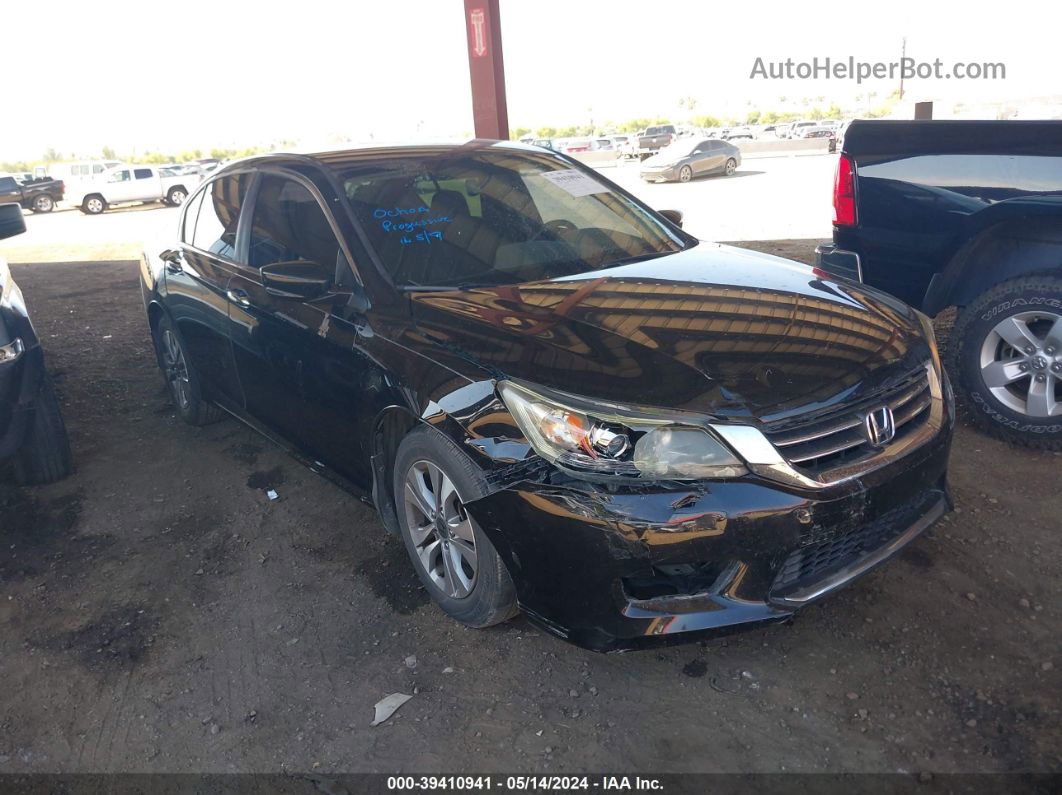 2014 Honda Accord Lx Black vin: 1HGCR2F31EA070707