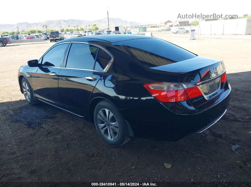 2014 Honda Accord Lx Black vin: 1HGCR2F31EA070707