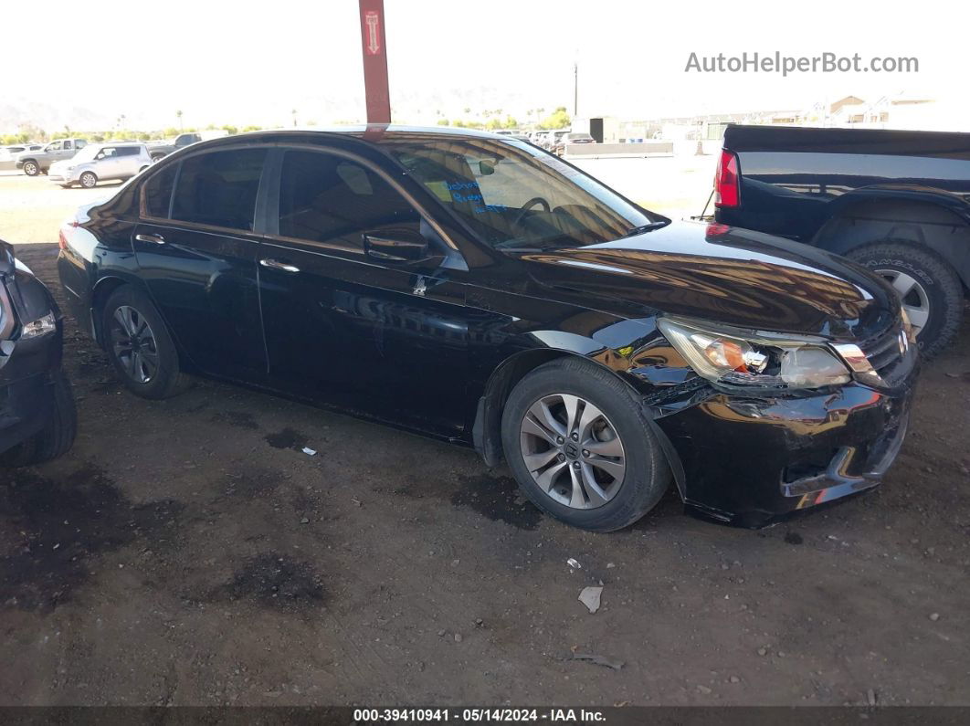 2014 Honda Accord Lx Black vin: 1HGCR2F31EA070707