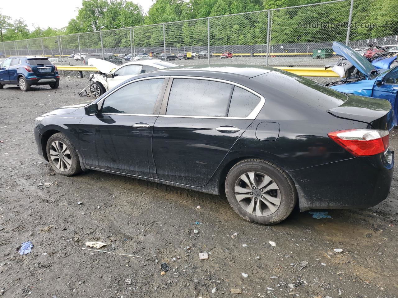 2014 Honda Accord Lx Black vin: 1HGCR2F31EA072716