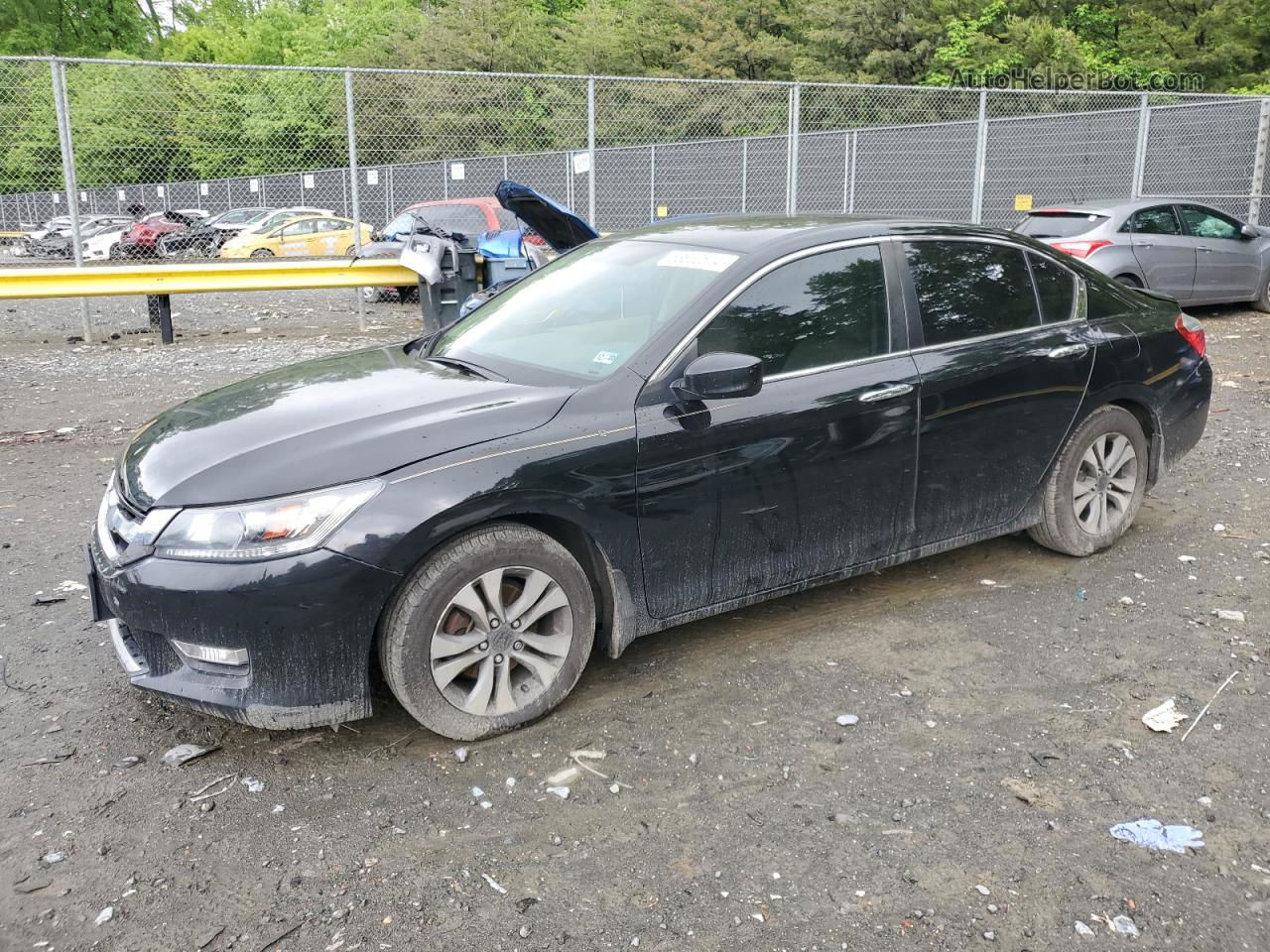 2014 Honda Accord Lx Black vin: 1HGCR2F31EA072716