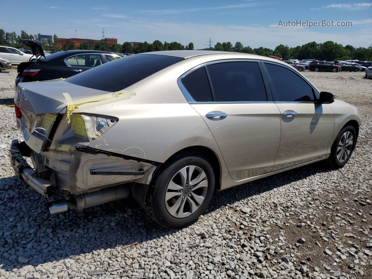 2014 Honda Accord Lx Tan vin: 1HGCR2F31EA072800