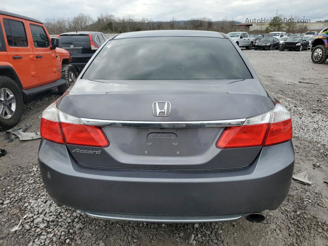 2014 Honda Accord Lx Gray vin: 1HGCR2F31EA086986